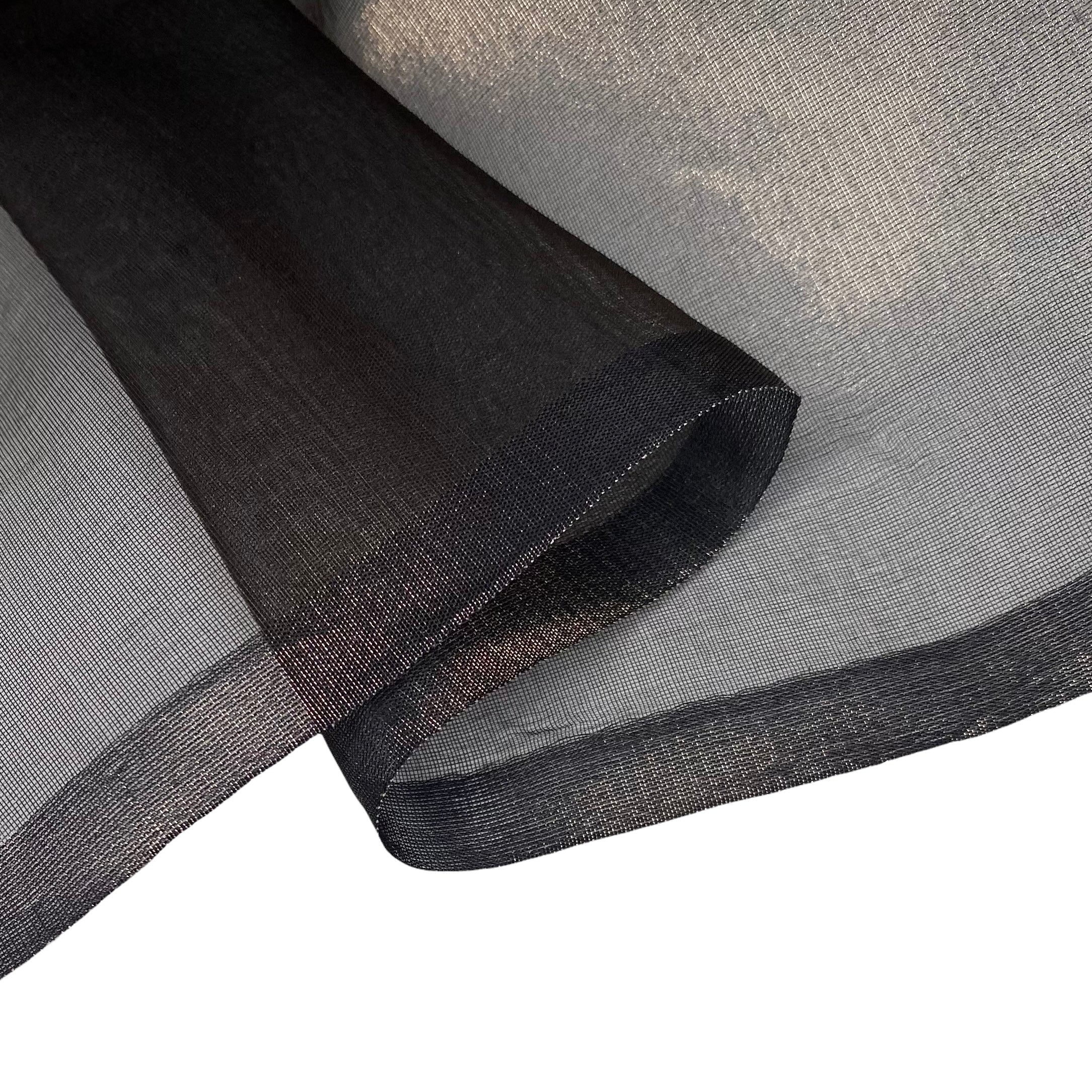 Shot Silk Organza - Black/Gold