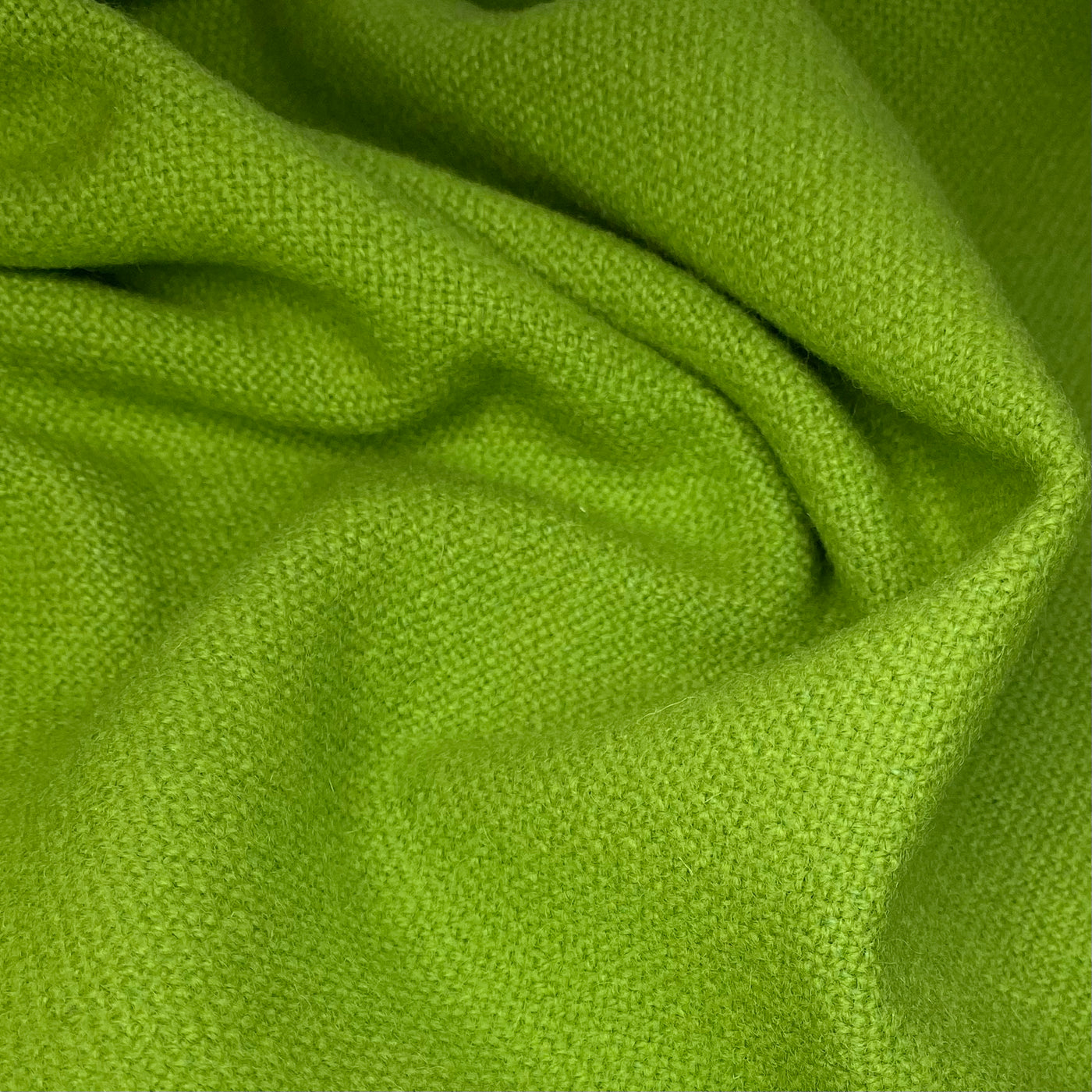 Wool Coating - Remnant - Lime