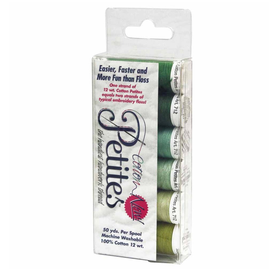 Cotton Thread Pack - Greens - 6pc