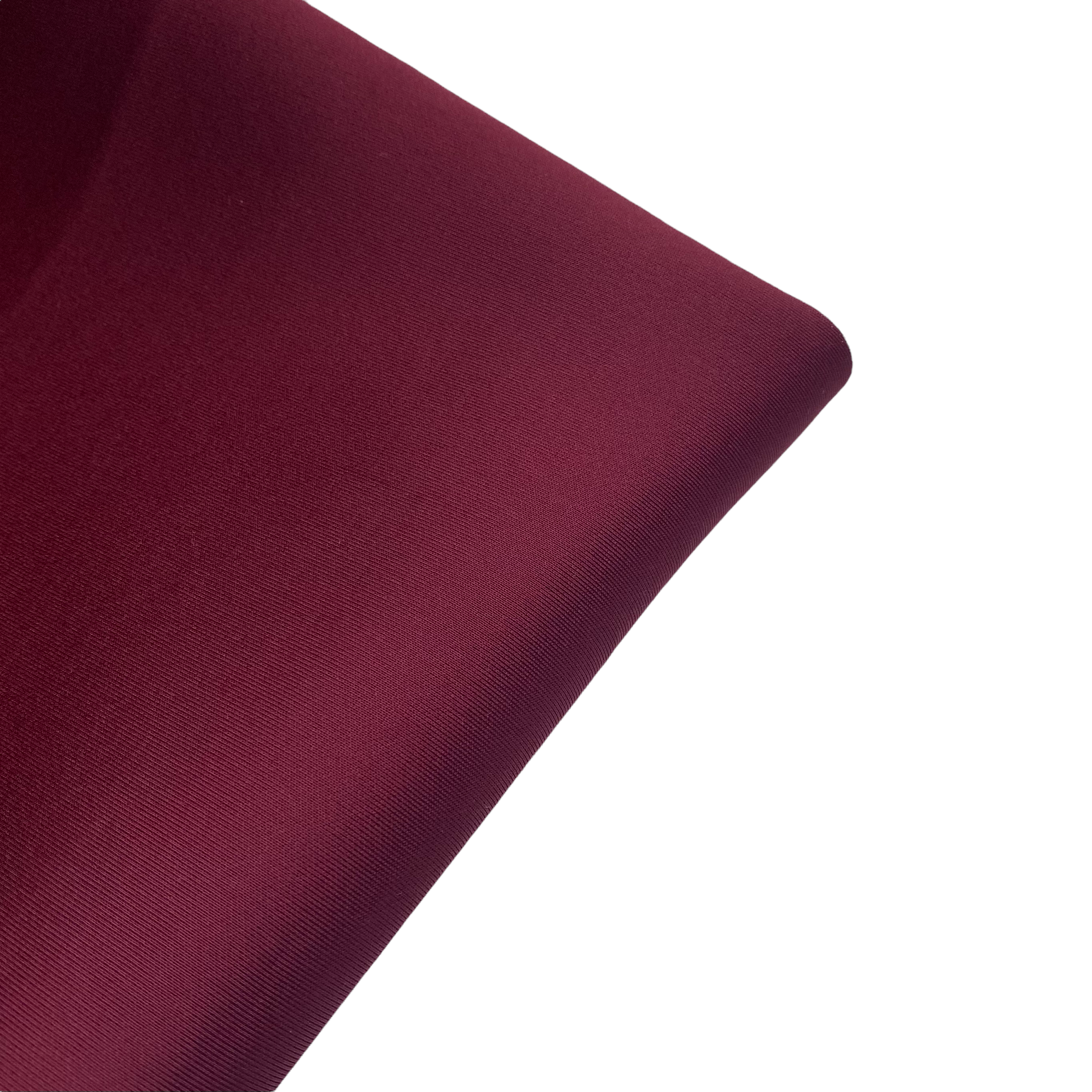 Stretch Bonded Scuba Knit - Burgundy/Heather Grey