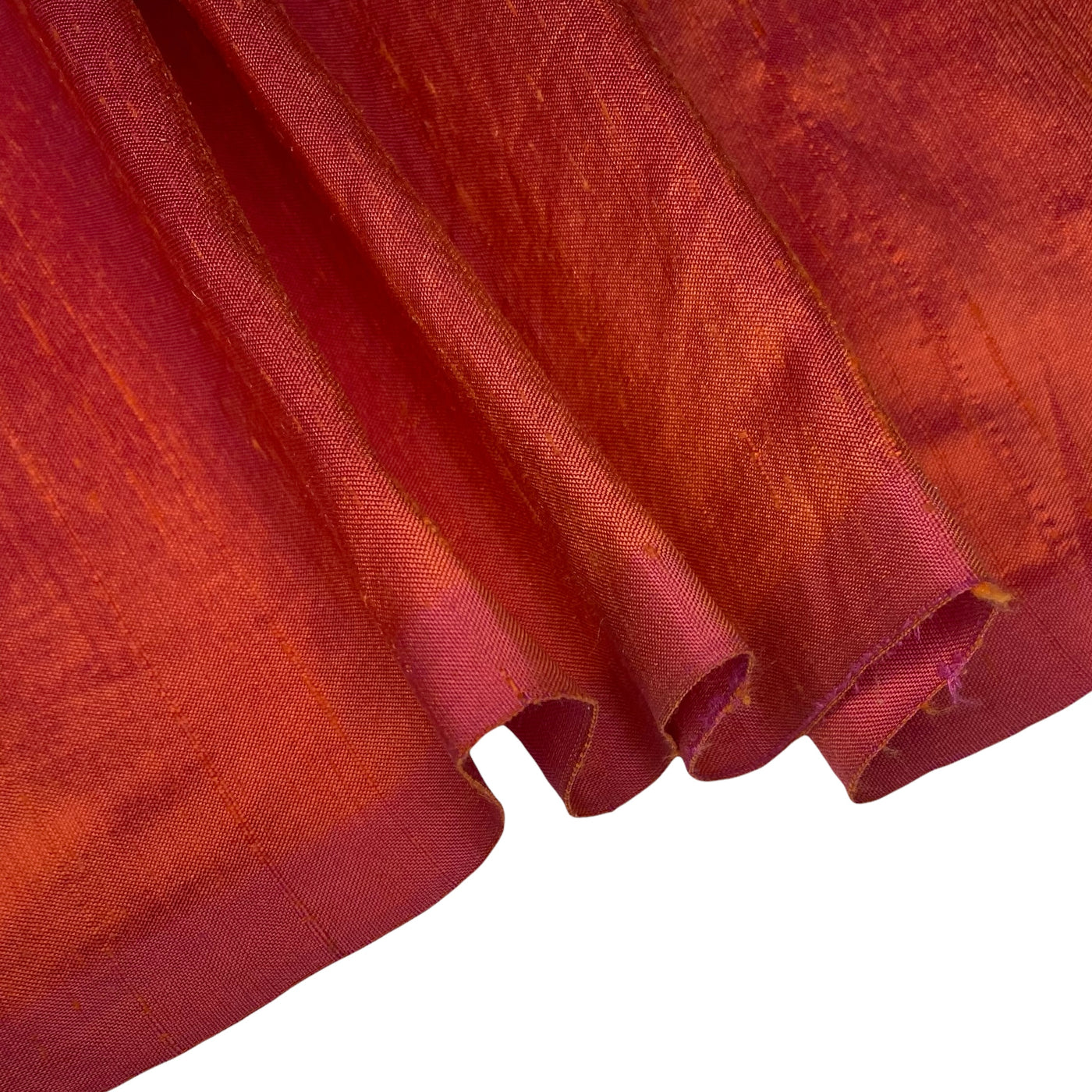 Shot Silk Dupioni - Orange/Fuchsia