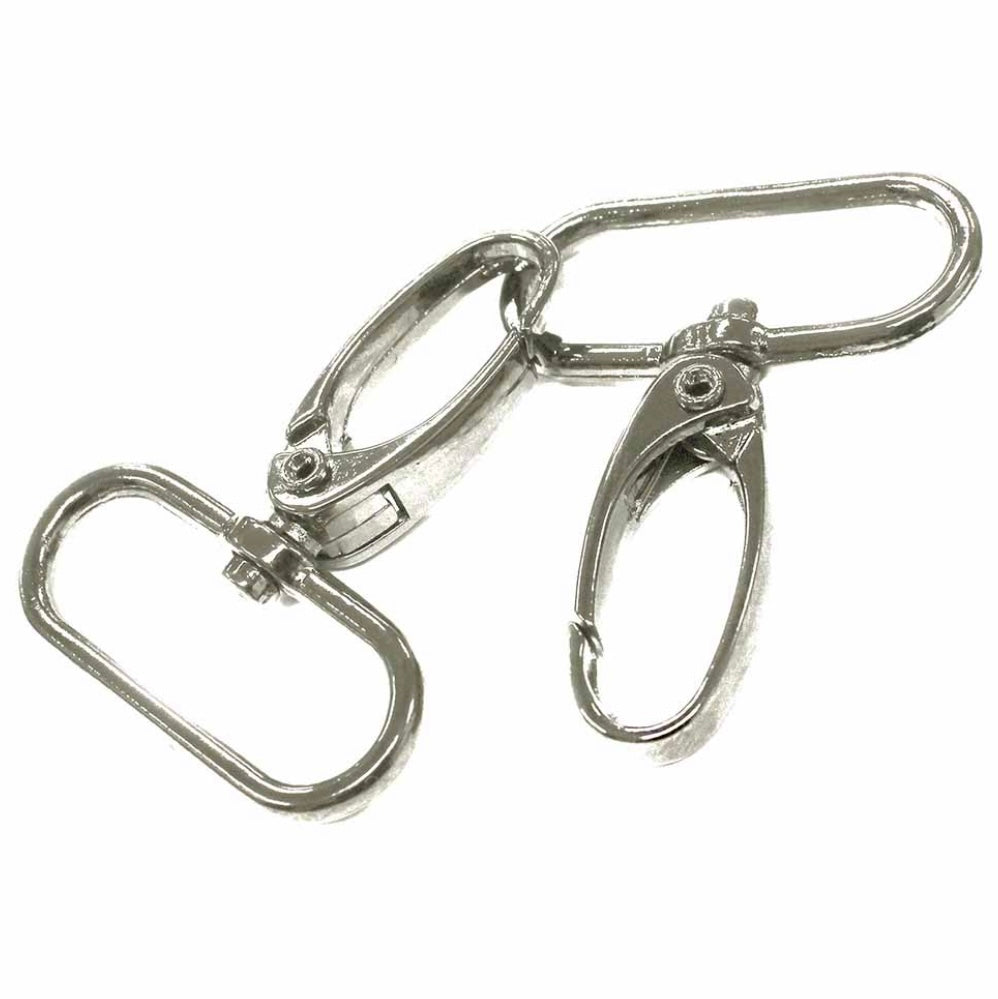 Swivel Clasps - 25mm (1″) - Silver - 2 pcs.