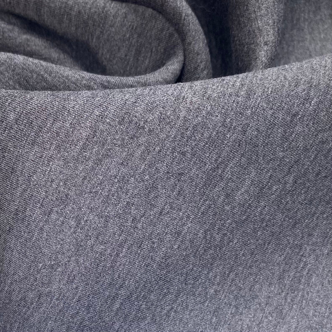 Stretch Bonded Scuba Knit - Burgundy/Heather Grey