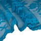 Scalloped Edged Floral Polyester Lace - 52” - Blue