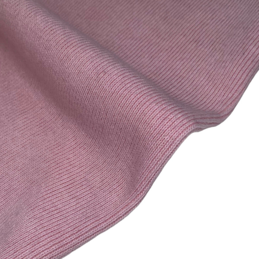 Cotton Tubular Rib Knit - Remnant- Light Pink