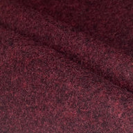 Marbled Melton Wool Coating - Burgundy