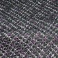 Wool Blend Coating - Remnant - Black/Purple/Grey