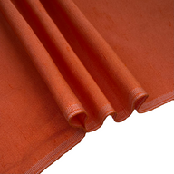 Polyester Shantung Satin - 48” - Orange/White