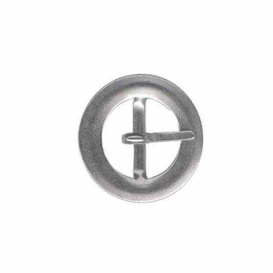 Circle Buckle - 20mm (3/4″) - Silver