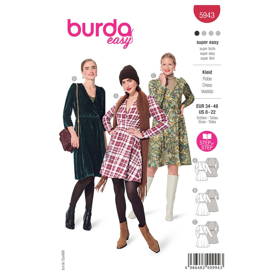 Dress Sewing Pattern - Burda Easy 5943