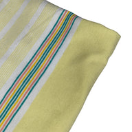 Striped Cotton Knit - 62” - Yellow/White