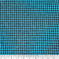 Wool Plaid Coating - Blue/Black