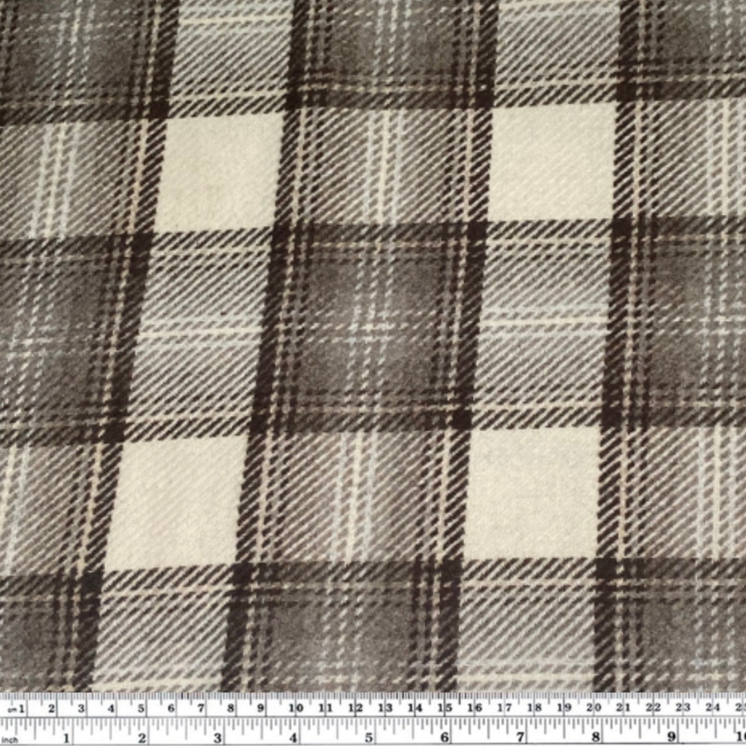 Wool Plaid - Beige/Brown