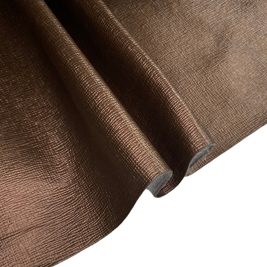 Textured Vinyl - 56” - Metallic Brown