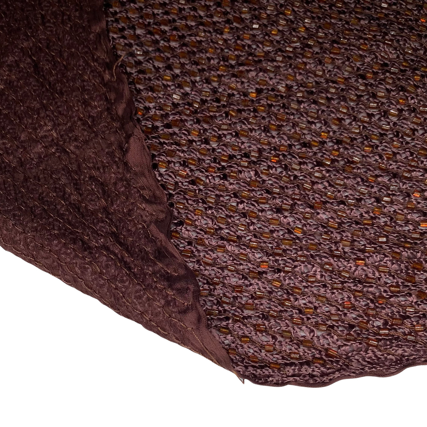 Beaded Silk - Brown