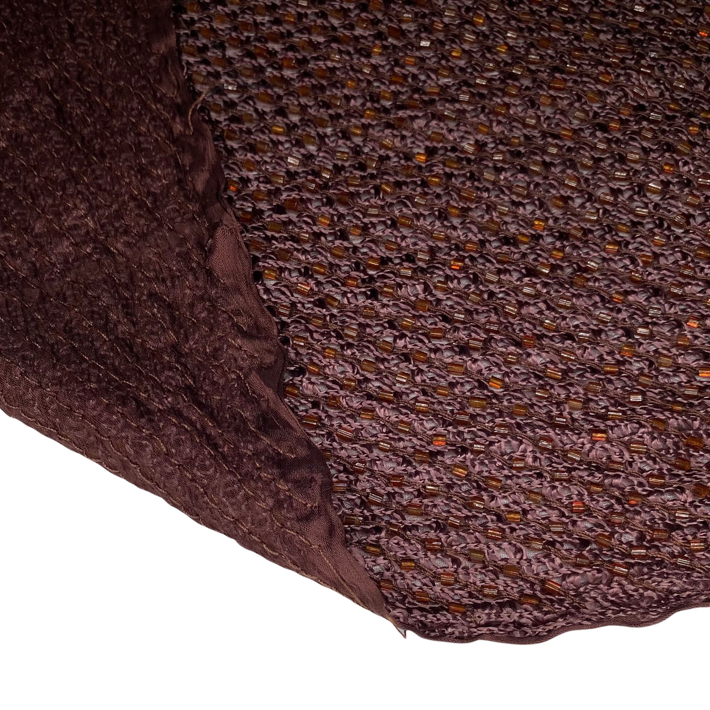 Beaded Silk - Brown