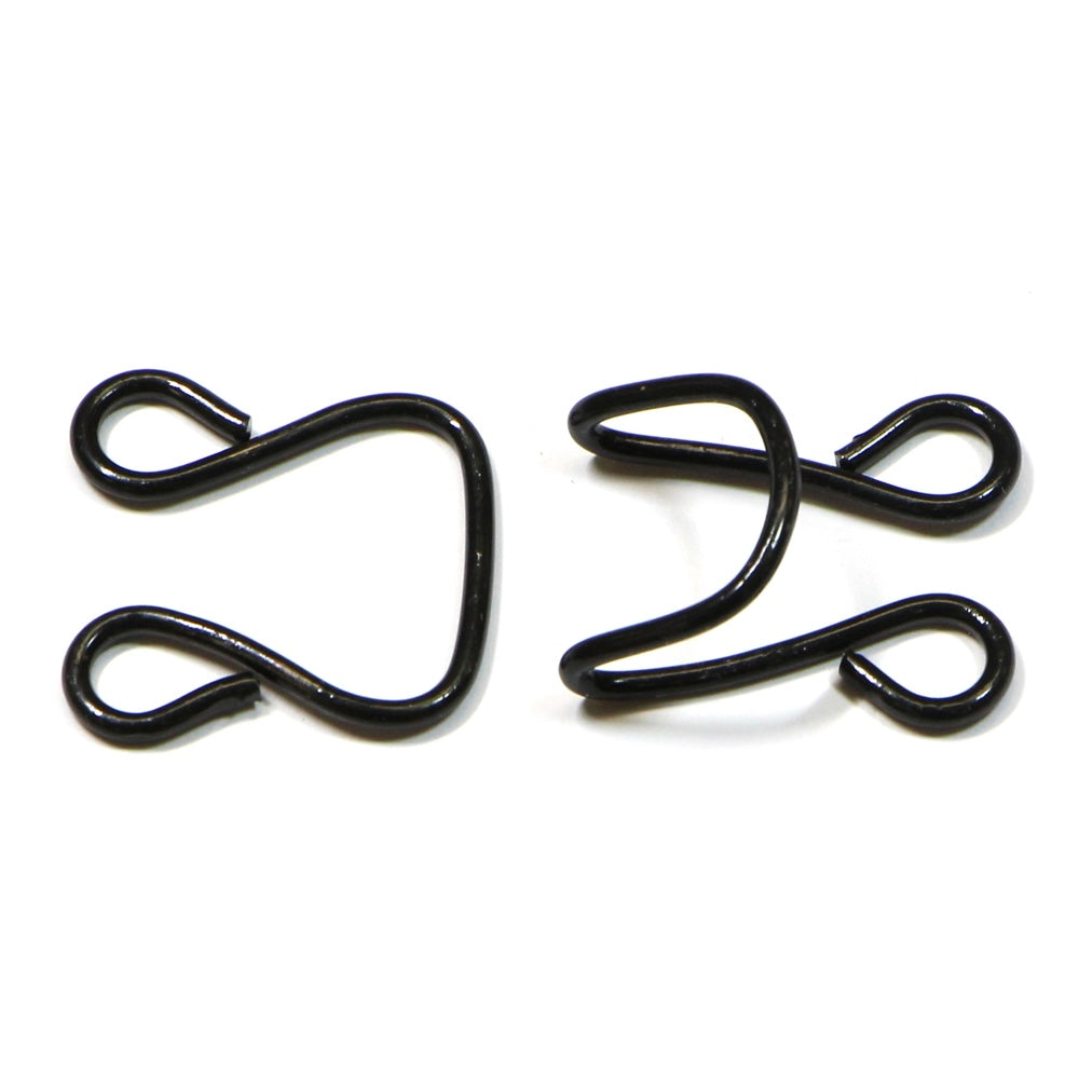 Hooks & Eyes - Black - 22mm x 19mm - 3 Sets