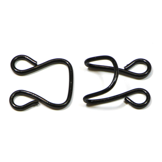 Hooks & Eyes - Black - 22mm x 19mm - 3 Sets