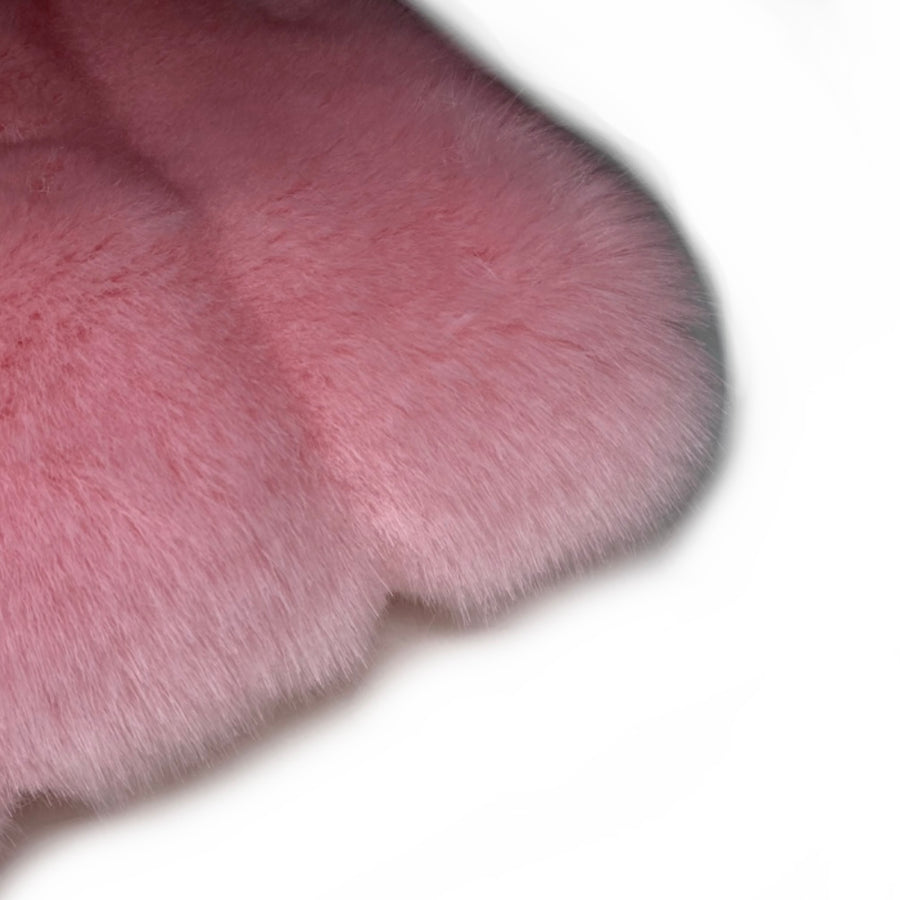 Luxe Striped Faux Fur - Pink