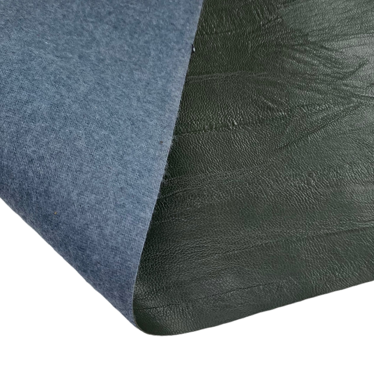 Upholstery Textured Faux Leather Vinyl Remnant - Green