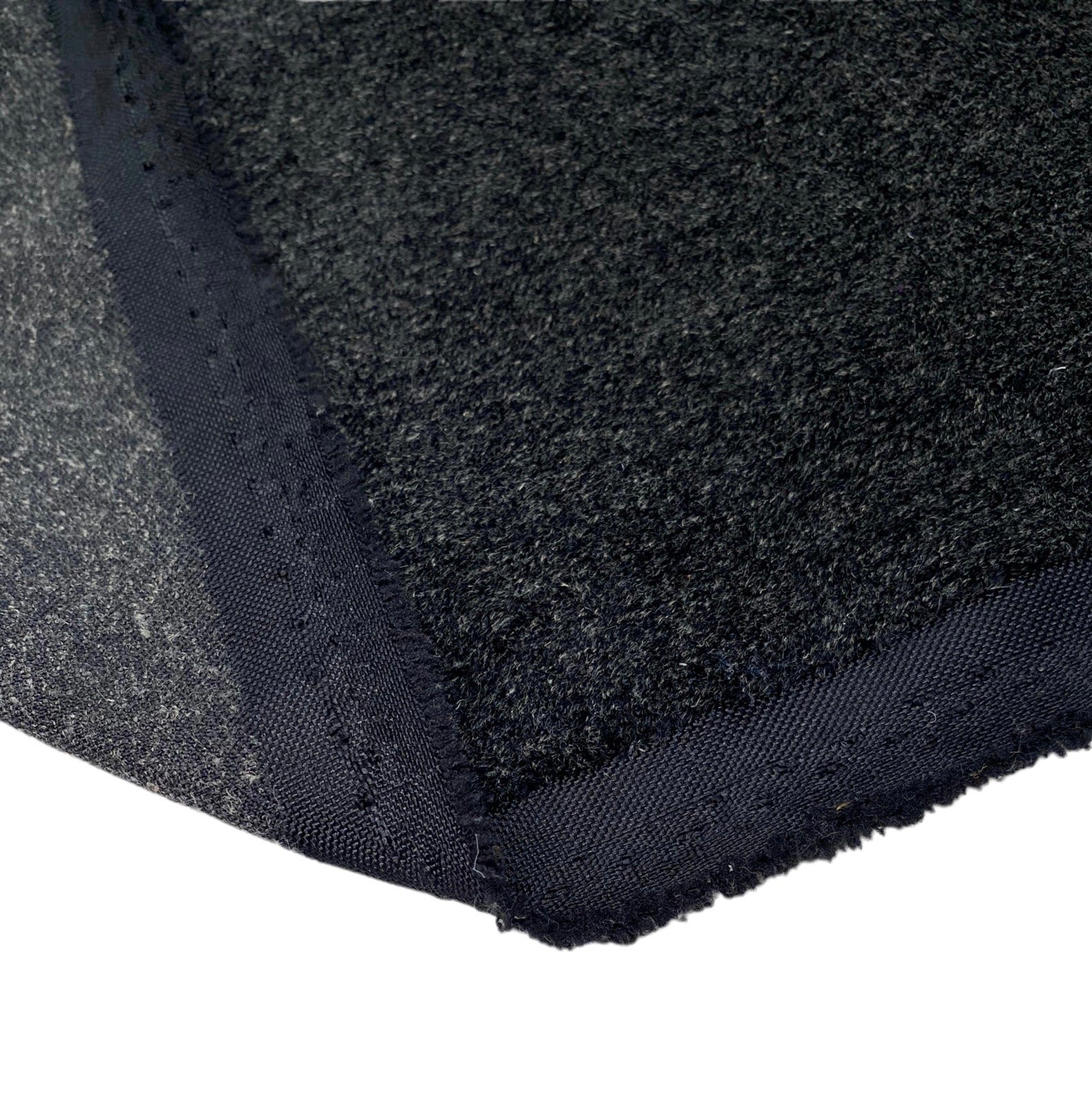 Velvet Upholstery - Designer Remnant - Speckled Grey