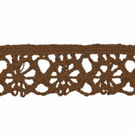Lace Trim - 15mm - By the Yard - Brown