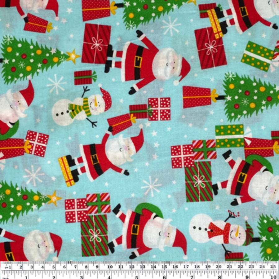 Quilting Cotton - Christmas - Blue