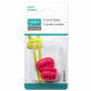 Plastic Two Hole Cord Stops - Red - 2 pcs
