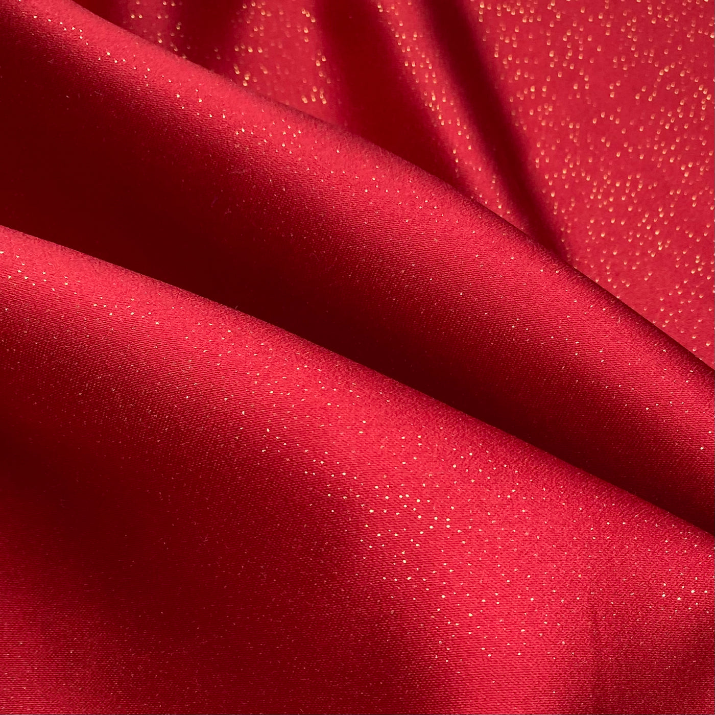 Sparkle Peau De Soie - Matte Satin - Red/Gold