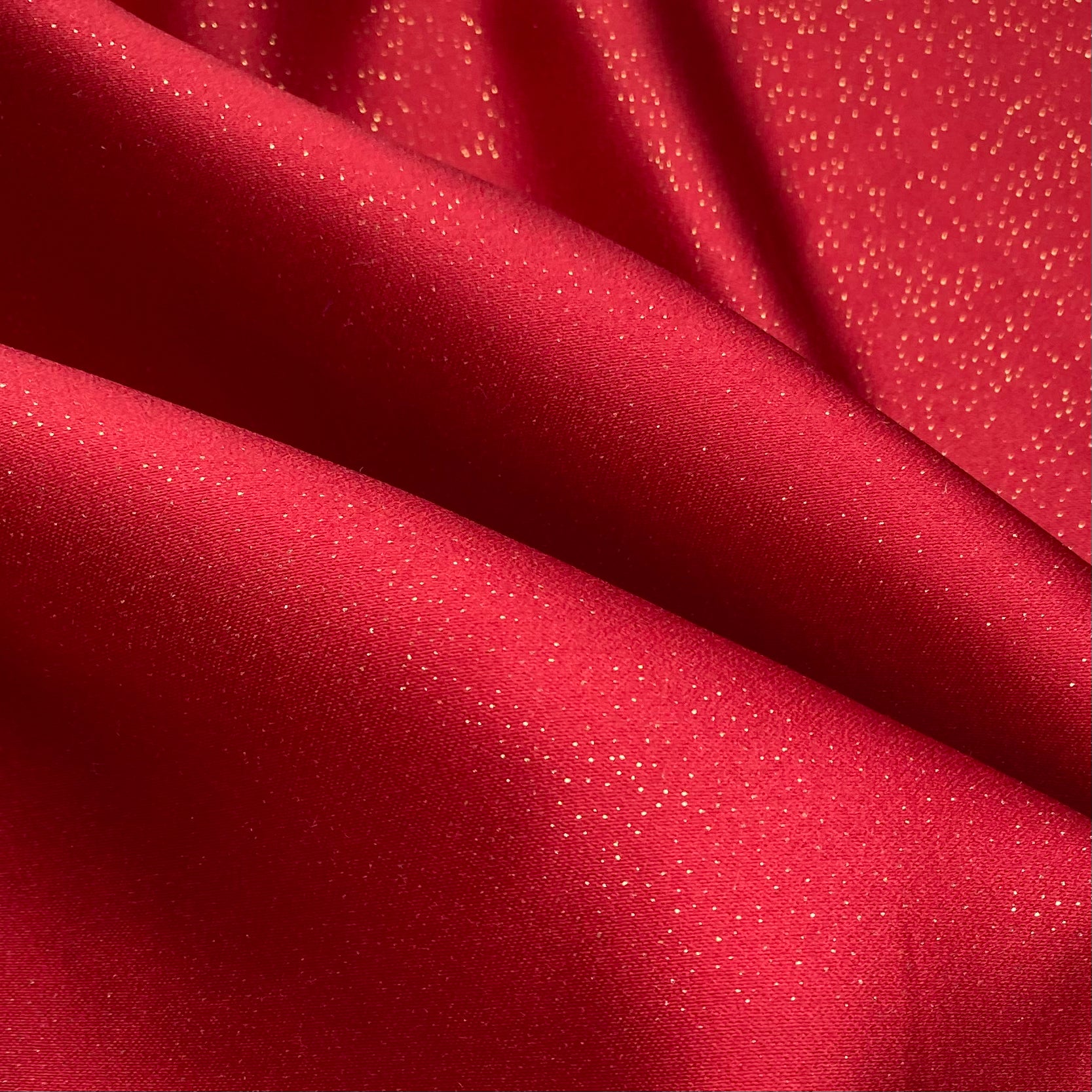 Sparkle Peau De Soie - Matte Satin - Red/Gold