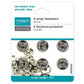 Sew On Snap Fasteners - 7mm (5/16″) - 12  sets - Black
