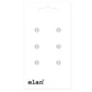 Plastic 2-Hole Button - 18mm / 28L - White - 3 count