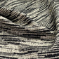 Patterned Upholstery - Designer Remnant - Black/Ivory