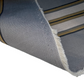Sunbrella Striped Woven Upholstery - 48” - Grey/Beige/Gold