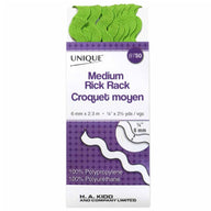 Medium Rick Rack - 1/4” - Leaf Green