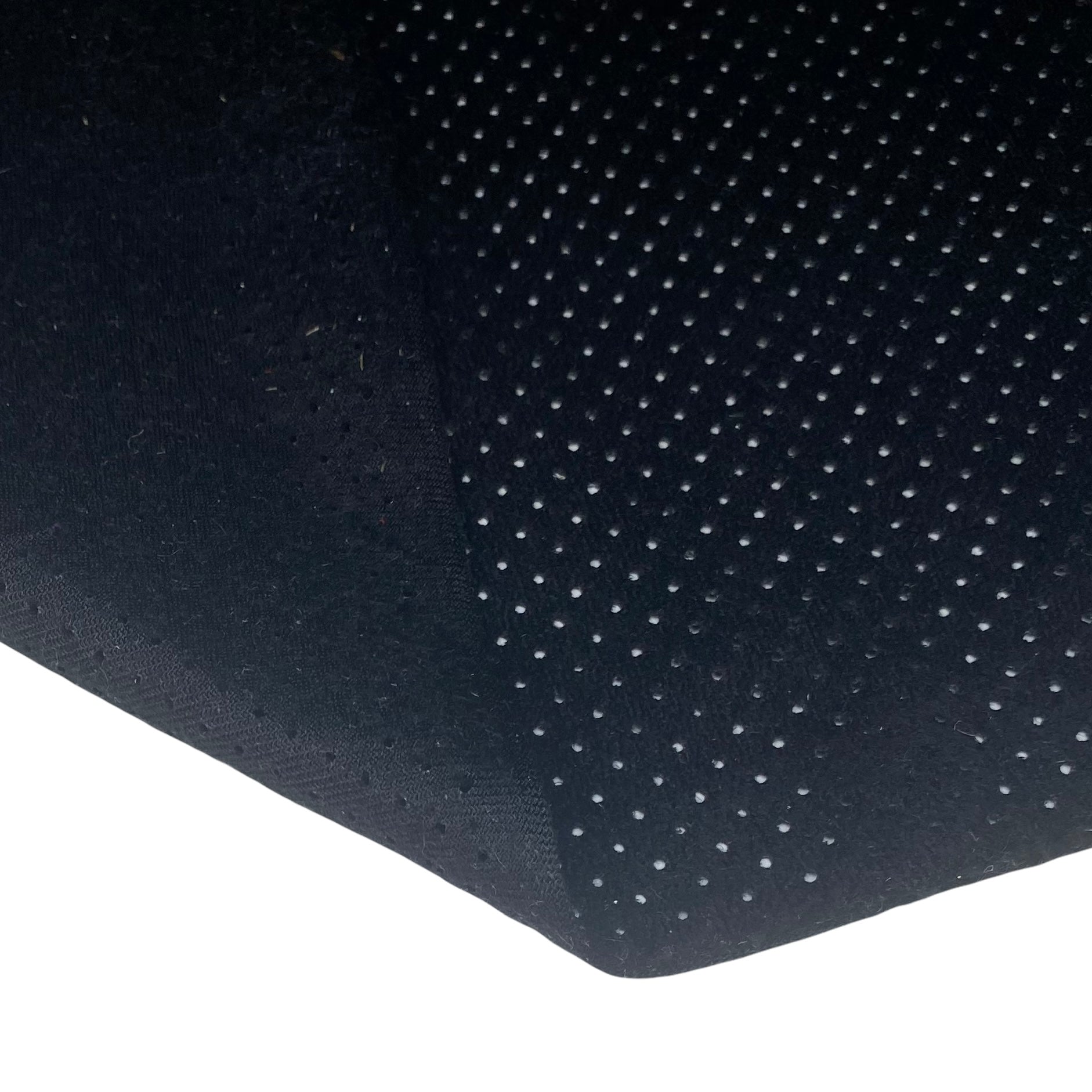 Perforated Faux Suede - Black
