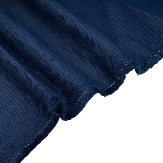 Rain Slub Cotton/Linen Canvas - 10 oz - Navy