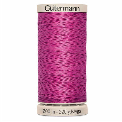 Cotton Hand Quilting 50wt Thread - 200m - Hot Pink