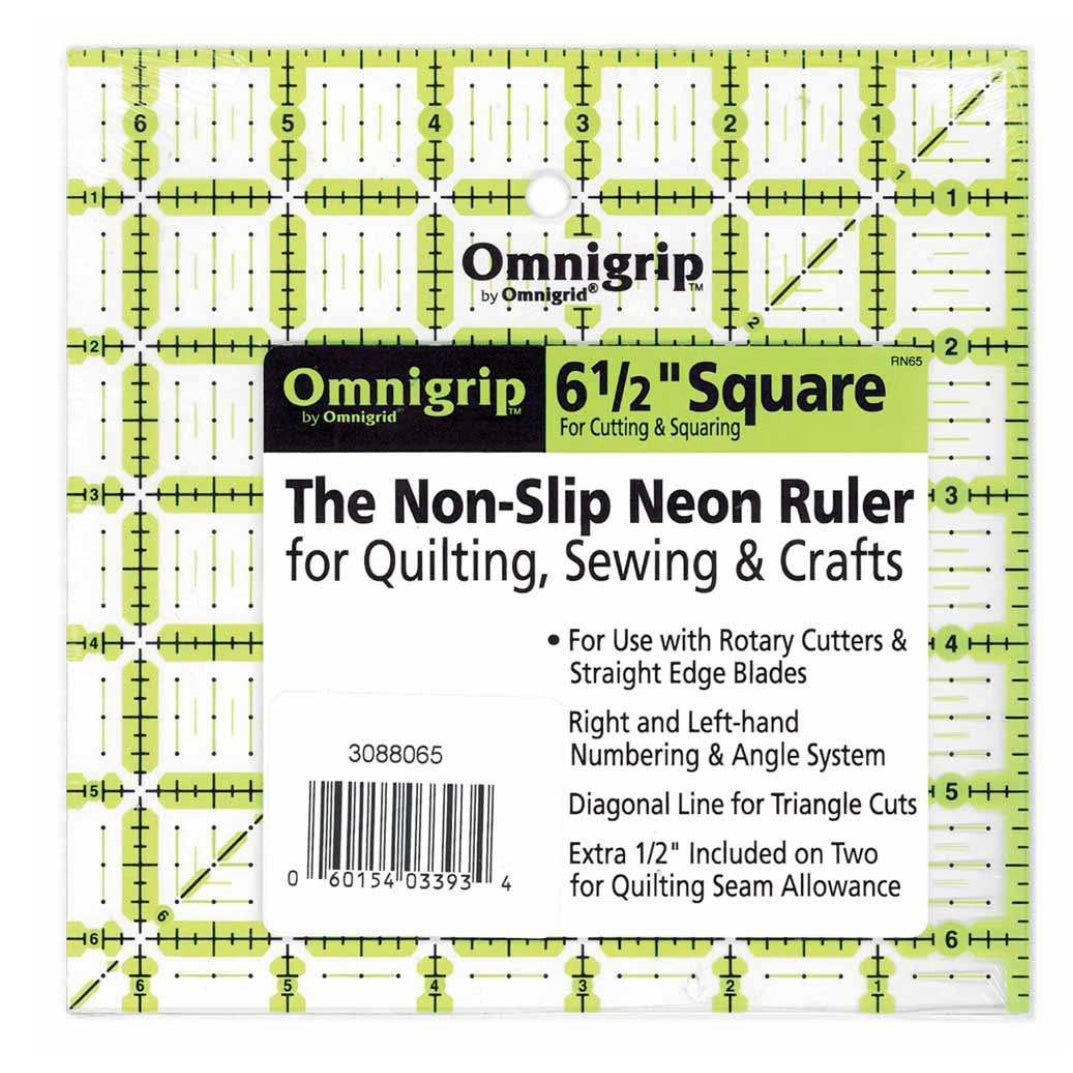 Non Slip Square Ruler - 5 1/2” x 5 1/2”