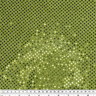 Faux Sequin Shiny Confetti Dot Knit - 48” - Lime