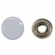 Heavy Duty Snaps - 15mm (5/8″) - 6 sets - White