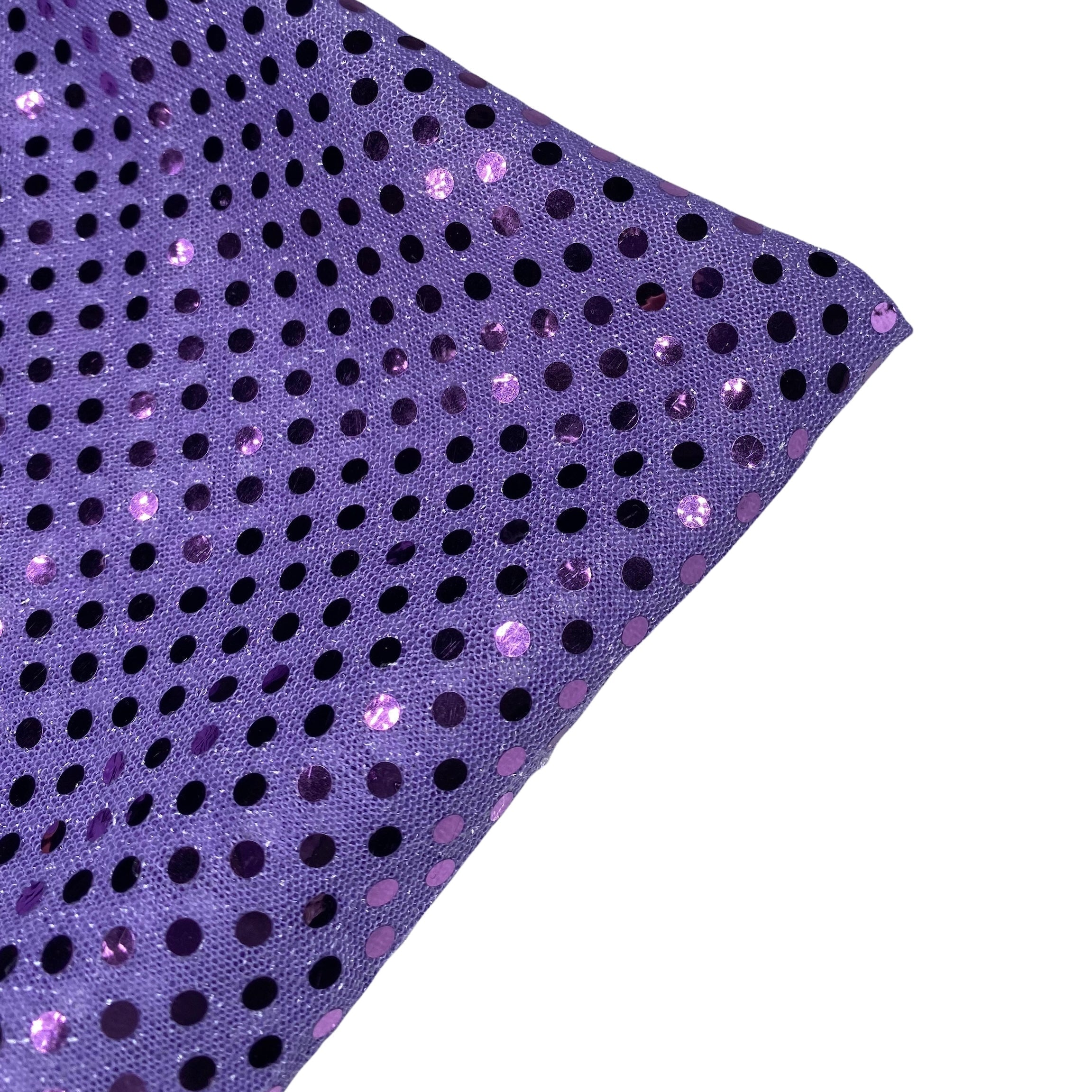 Faux Sequin Shiny Confetti Dot Knit - 44” - Violet