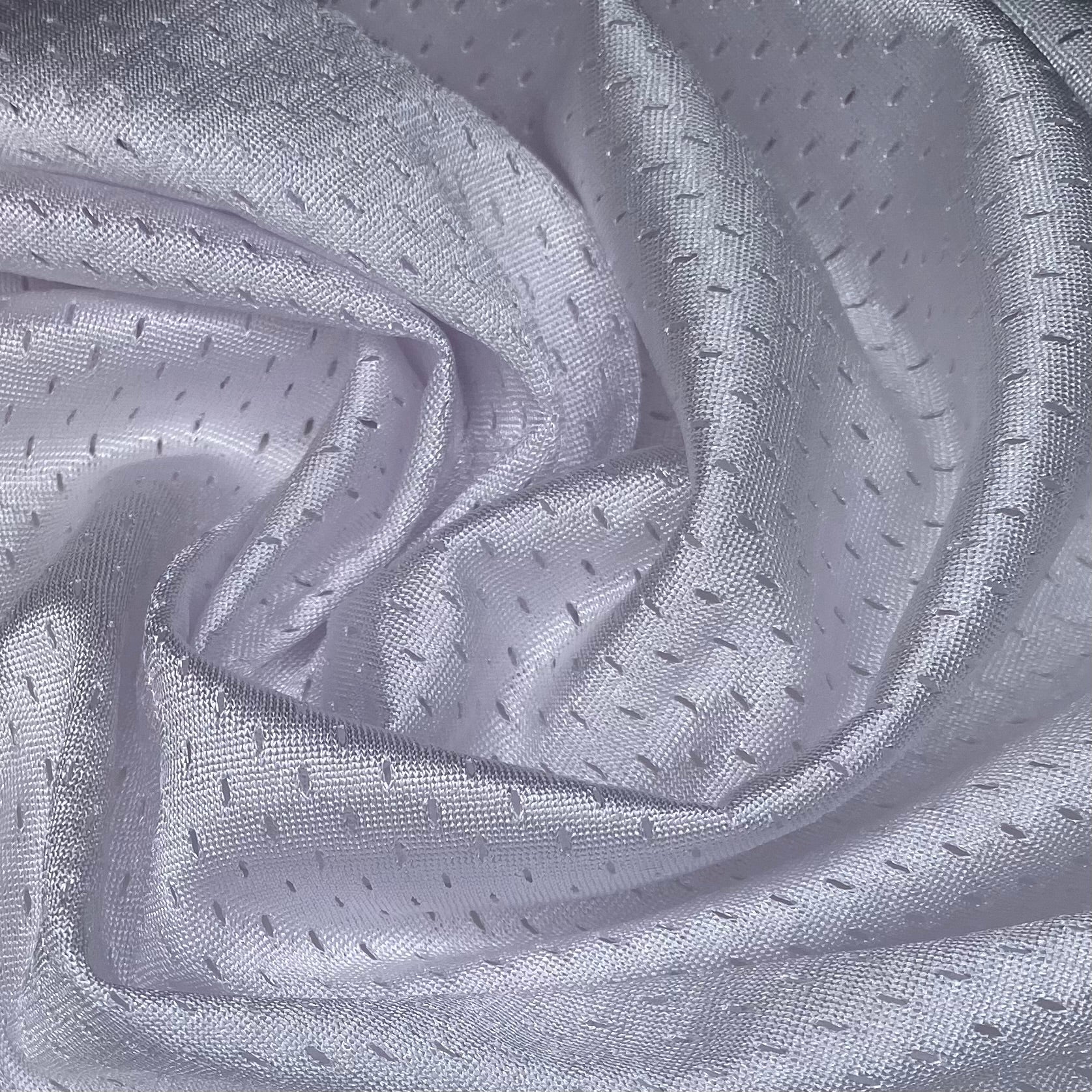 Athletic Jersey Mesh - White