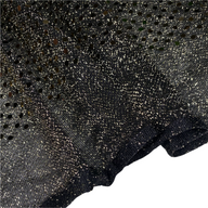 Faux Sequin Shiny Confetti Dot Knit - 48” - Gold/Black