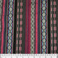 Woven Polyester - Striped Aztec  - Pink / Black