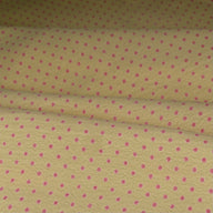 Polka Dot Silk Crepe - 44" - Yellow/Pink