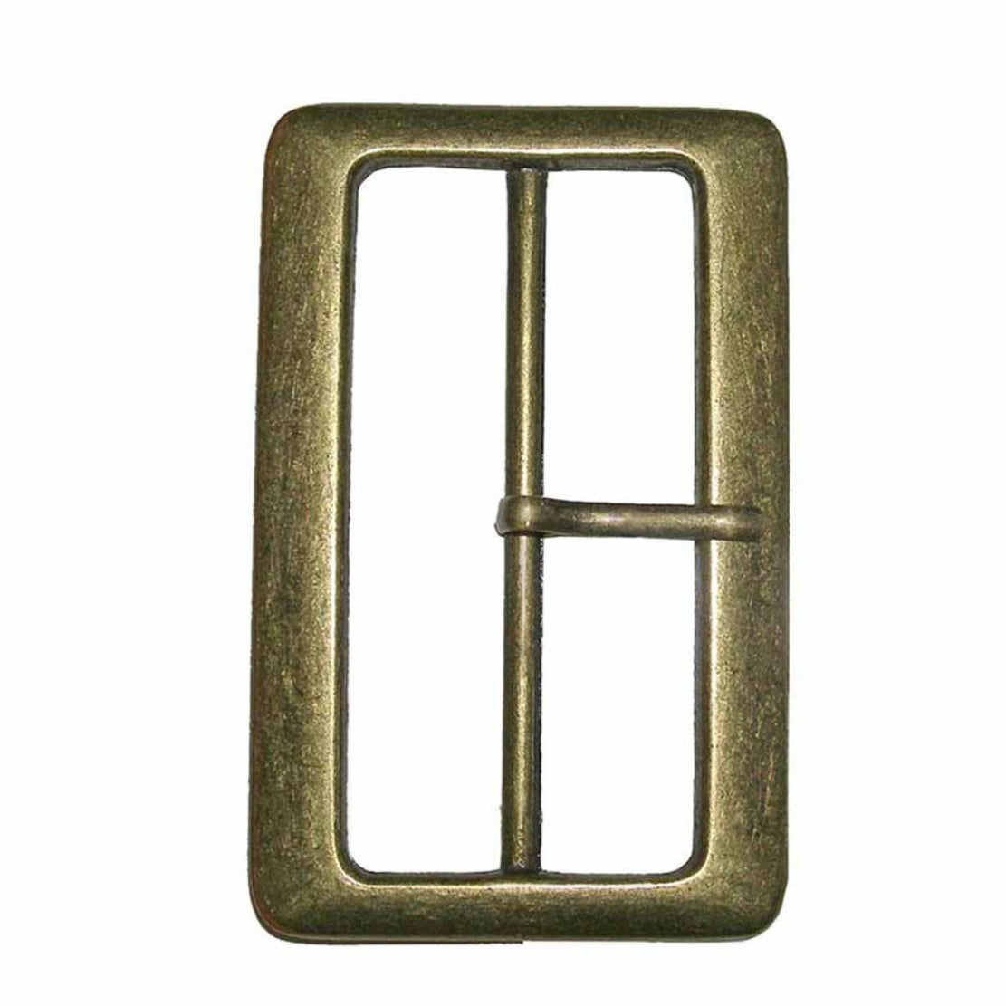 Rectangular Frame Buckle Rectangular Buckle - 50mm (2″) - Antique Silver · King Textiles