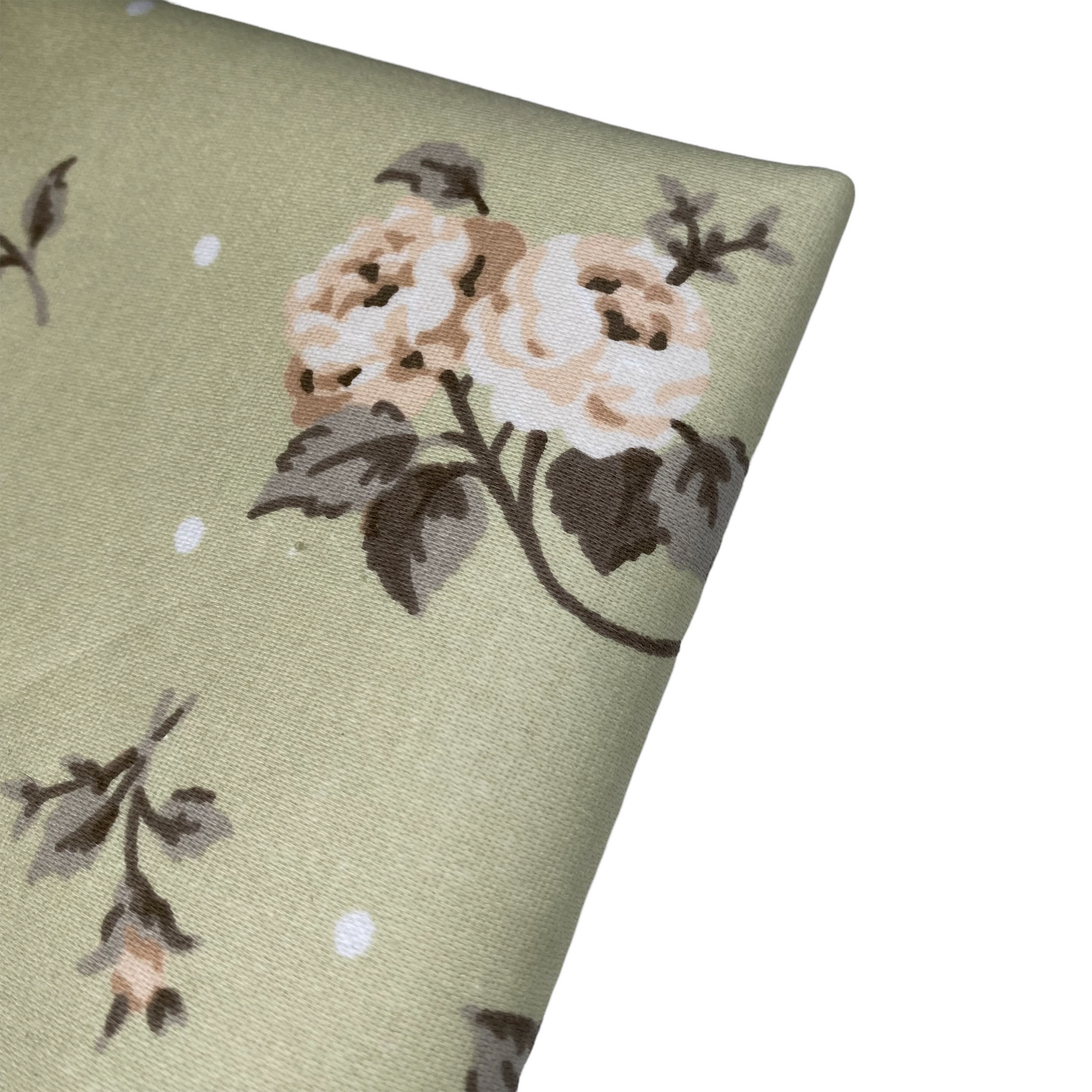 Printed Cotton - Ashley Wilde Designs - Polka Dot Floral - Green