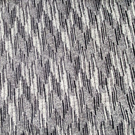 Patterned Upholstery - Designer Remnant - Black/Ivory