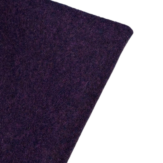 Marbled Melton Wool - Purple